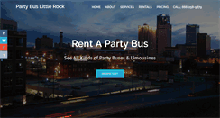 Desktop Screenshot of partybuslittlerock.com