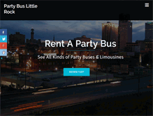 Tablet Screenshot of partybuslittlerock.com